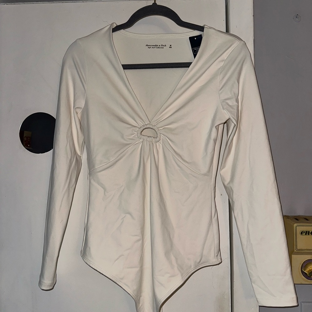 Abercrombie & Fitch Cream bodysuit